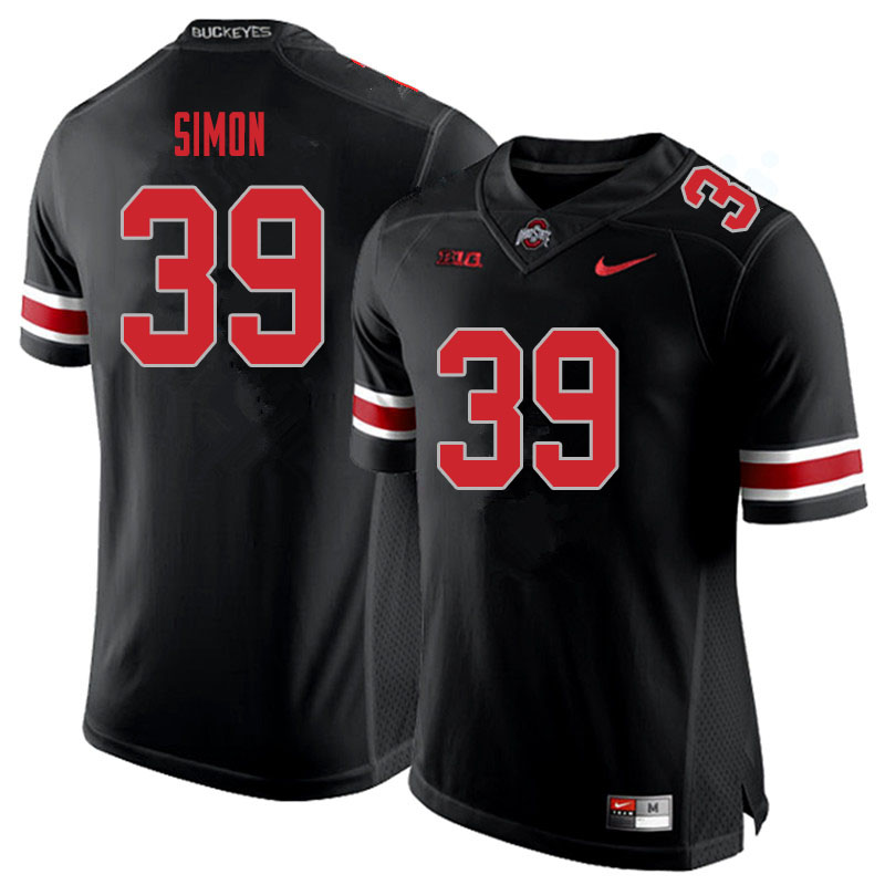 Ohio State Buckeyes #39 Cody Simon College Football Jerseys Sale-Blackout